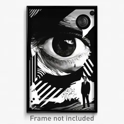 Icelandic Movie Poster - Black And White London (Iceland Retro Film Art Print)