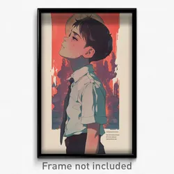 Thai Movie Poster - Boy Feeling Pity, Taut Aqua Bowtie (Thailand Film Art Print)