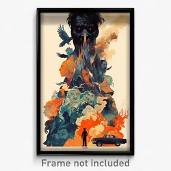 Icelandic Movie Poster - Sharp Independence Day (Iceland Retro Film Art Print)