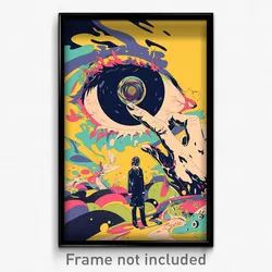 French Movie Poster - Wiry Steps (France Psychedelic Art Retro Film Print)