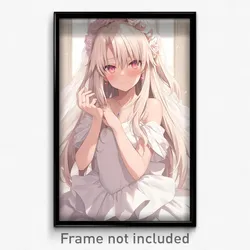 Anime Art Poster - Woman Feeling Cruelty Wearing Old Wedding Dress (Print)