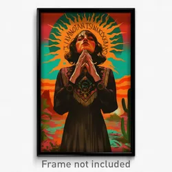 Mexican Movie Poster - Woman Feeling Restlessness, Baggy Pink Choker (Art Print)