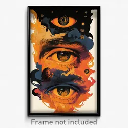 German Movie Poster - Complex Way (Germany Psychedelic Art Retro Film Print)