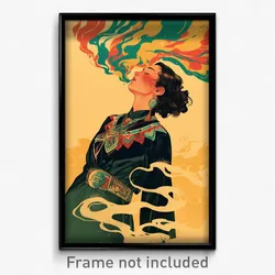 Mexican Movie Poster - Woman Feeling Admiration, Livid Cute Clothes (Art Print)