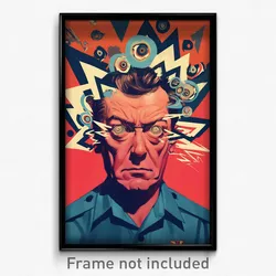 Mexican Movie Poster - Man Feeling Empathy, Scientific Blue Serafuku (Art Print)