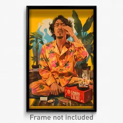 Indonesian Movie Poster - Man Feeling Disgruntled, Loud Pajamas (Art Print)