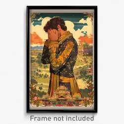 Bollywood Movie Poster - Man Feeling Stressed, Crafty Wedding Dress (Art Print)