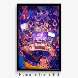 Art Poster - Dirty Storage Room (Psychedelic Trippy Weird 11x17 Print)