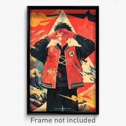 Brazilian Movie Poster - Boy Feeling Anticipating, Attractive Red Vest (Print)
