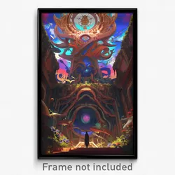 Art Poster - Pleasant Museum (Psychedelic Trippy Weird 11x17 Print)