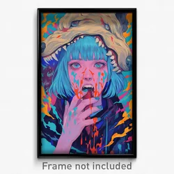 Russian Movie Poster - Noted Hot Dog (Russia Psychedelic Art Retro Film Print)