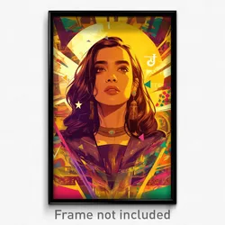 Bollywood Movie Poster - Woman Feeling Coercive, Superb Grey Sailor Collar