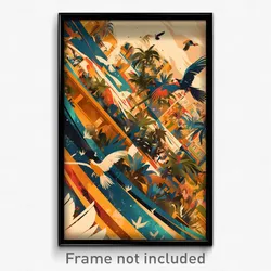 Brazilian Movie Poster - Energetic Synagogue (Brazil Retro Film Art Print)