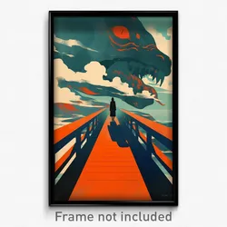 Icelandic Movie Poster - Muted Boardwalk (Iceland Retro Film Art Print)