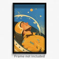 Movie Art Poster - Man Feeling Cheerfulness, Wonderful Yellow Neckerchief