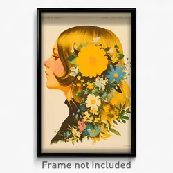 German Movie Poster - Boy Feeling Pity, Strong Hair Flower (Germany Art Print)