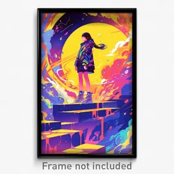 Art Poster - Bold Turn (Psychedelic Trippy Weird 11x17 Print)