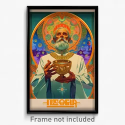 Russian Movie Poster - Elderly Pass (Russia Psychedelic Art Retro Film Print)
