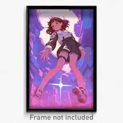 Movie Art Poster - Girl Feeling Cheerfulness, Handsome Frilled Socks (Print)