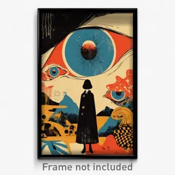Icelandic Movie Poster - Candid Fen (Iceland Psychedelic Art Retro Film Print)