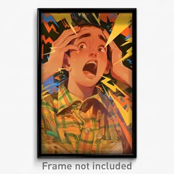 Vietnamese Movie Poster - Boy Feeling Amazement, Exotic Plaid Shirt (Art Print)
