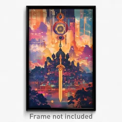 Bollywood Movie Poster - Velvety Canadian City (India Hindi Film Art Print)