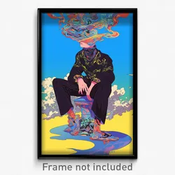 Art Poster - Wide Seat (Psychedelic Trippy Weird 11x17 Print)