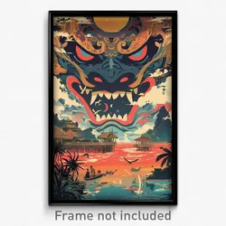 Indonesian Movie Poster - Realistic Pier (Indonesia Retro Film Art Print)