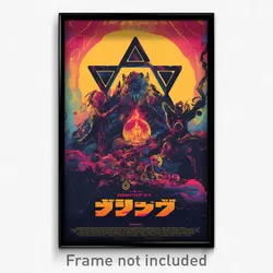 Hebrew Movie Poster - Whopping Kennel (Israel Psychedelic Art Retro Film Print)