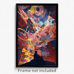 Art Poster - Notable Storage Room (Psychedelic Trippy Weird 11x17 Print)