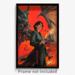 Korean Movie Poster - Man Feeling Serenity, Drab Vampire Costume (Art Print)