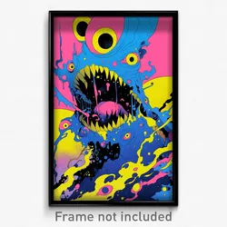 Art Poster - Menacing Beacon (Psychedelic Trippy Weird 11x17 Print)