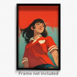 Indonesian Movie Poster - Girl Feeling Stuck, Antique Soccer Uniform (Art Print)