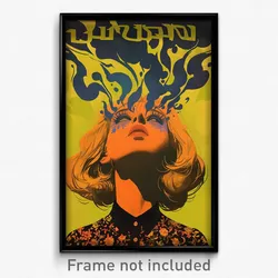 Hebrew Movie Poster - Girl Feeling Awe, Urban Collared Dress (Israel Art Print)