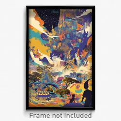Brazilian Movie Poster - Grandiose Cay (Brazil Psychedelic Art Retro Film Print)