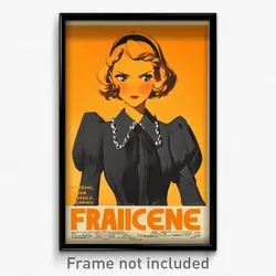 French Movie Poster - Girl Feeling Vicious, Acceptable Frilled Shirt Collar