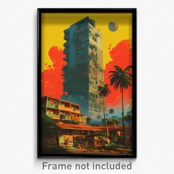 Brazilian Movie Poster - Dangerous Swedish Architecture (Brazil Film Art Print)