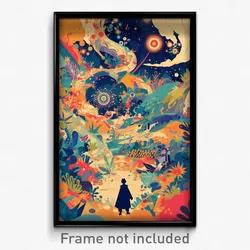 Spanish Movie Poster - Crowded Clearing (Spain Psychedelic Art Retro Film Print)