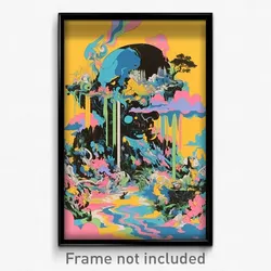 Bollywood Movie Poster - Concrete Graveyard (India Retro Hindi Film Art Print)