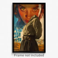 Hebrew Movie Poster - Woman Feeling Helpless, Creative Fanny Pack (Art Print)