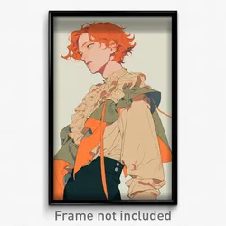 Anime Art Poster - Man Feeling Expectancy, Imaginary Frilled Capelet (Print)