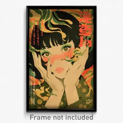 Vietnamese Movie Poster - Girl Feeling Politeness, Crafty Green Dress (Print)