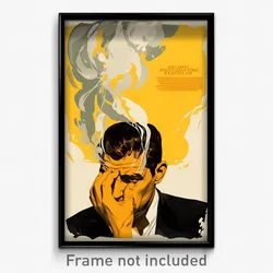 Greek Movie Poster - Man Feeling Friendliness, Notable Two Tone Gloves (Print)