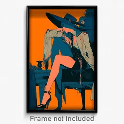 Art Poster - Falcon Feeling Bewildered Wearing Seductive Smile Mini Hat