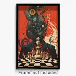 Brazilian Movie Poster - Unusual Chess (Brazil Psychedelic Art Retro Film Print)