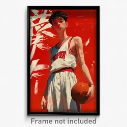 Vietnamese Movie Poster - Boy Feeling Unsettled, Whimsical Basketball Uniform