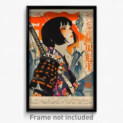 Brazilian Movie Poster - Woman Feeling Optimistic, Grizzled Japanese Armor