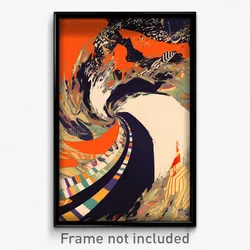Spanish Movie Poster - Warped Dump (Spain Psychedelic Art Retro Film Print)