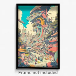 Movie Art Poster - Perfect Street (Psychedelic Trippy Retro Cartoon Film Print)
