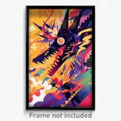 Spanish Movie Poster - Metallic View (Spain Psychedelic Art Retro Film Print)